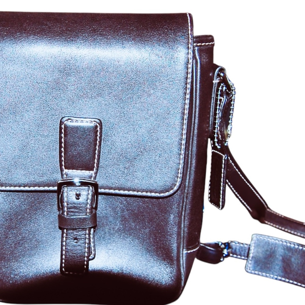 Coach Vintage Camera Crossbody Black Leather Bag Flap Style K0S-7775 NWOT - Picture 13 of 13